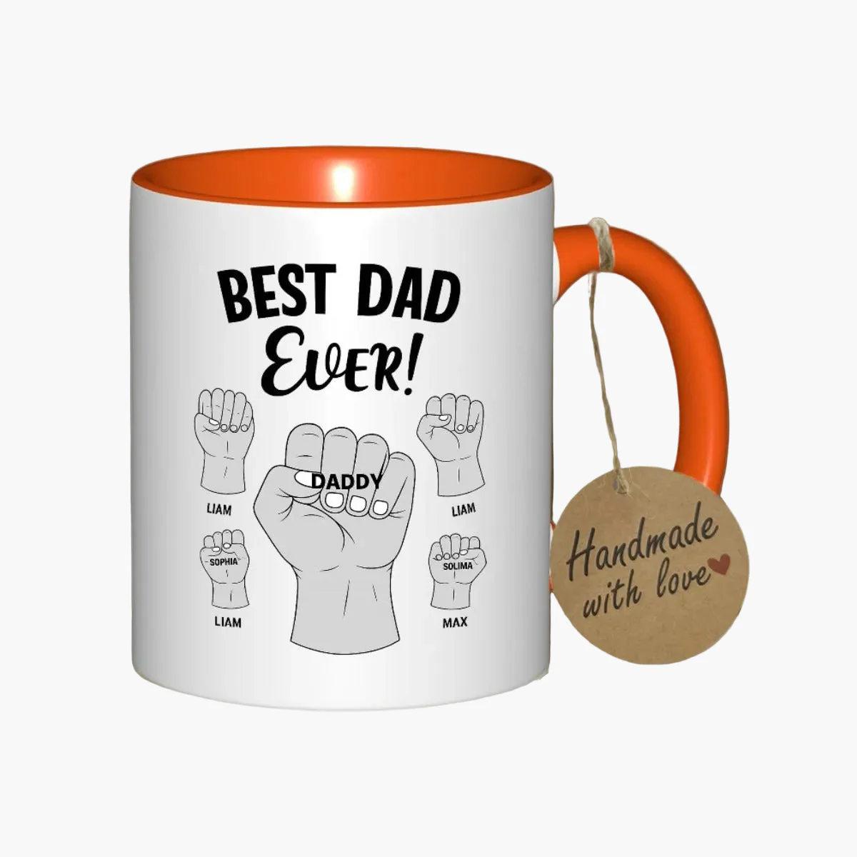 Mug Cadeau Homme – Tasse "Best Dad Ever" Personnalisable pour Papa, Style Fête des Pères, Idéal Famille - Image 7