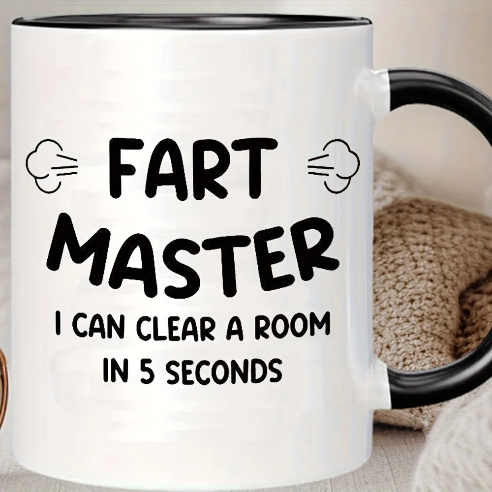 Mug humoristique homme – Fart Master, tasse à café amusante, cadeau original pour amateur de blagues - Image 5