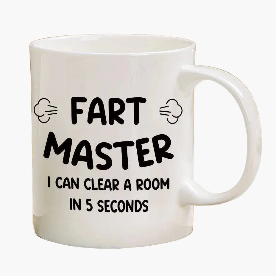 Mug humoristique homme – Fart Master, tasse à café amusante, cadeau original pour amateur de blagues - Image 6