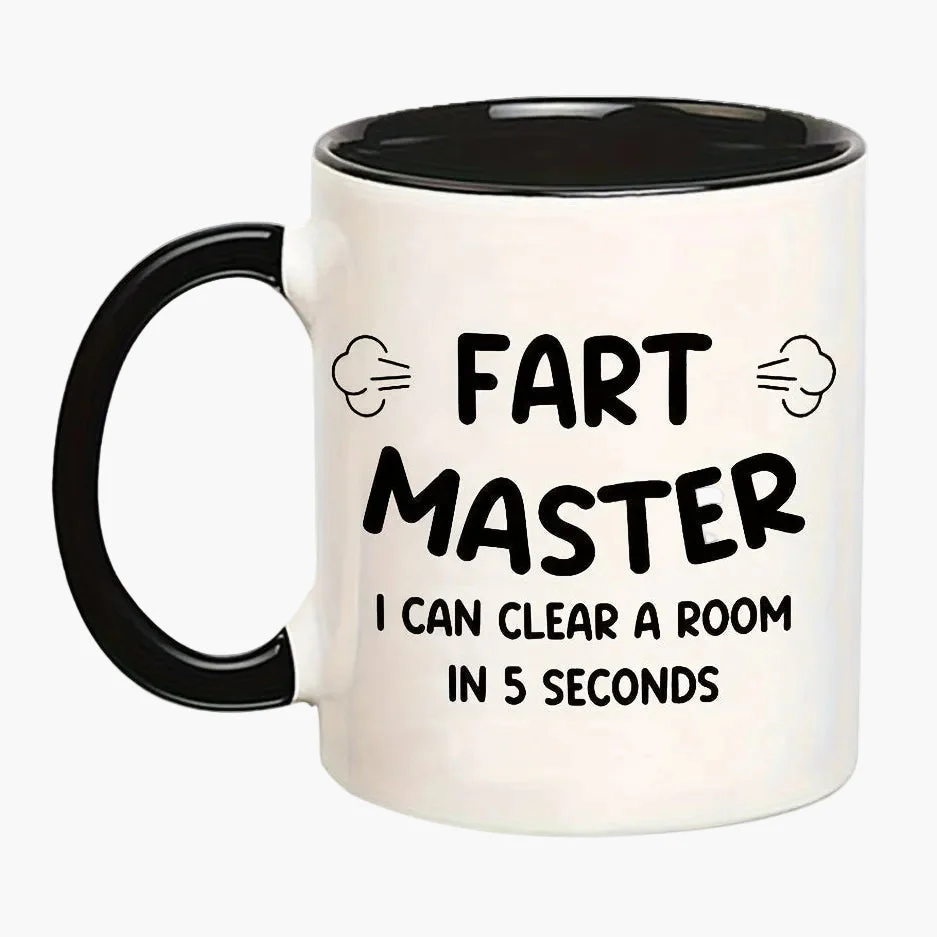 Mug humoristique homme – Fart Master, tasse à café amusante, cadeau original pour amateur de blagues - Image 7