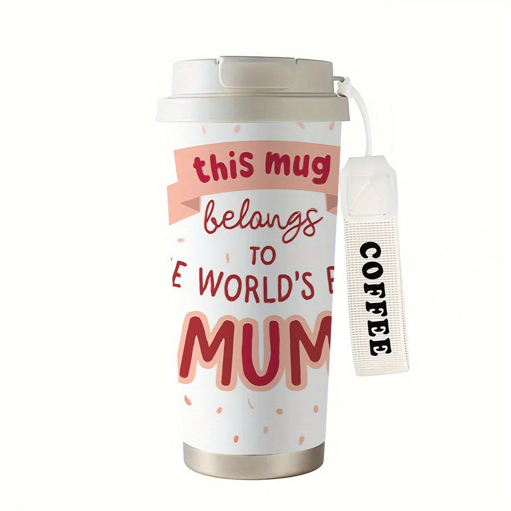 Mug Thermos de Voyage Femme – Cadeau Original pour la Meilleure Maman, Style Moderne et Message Affectueux - Image 5