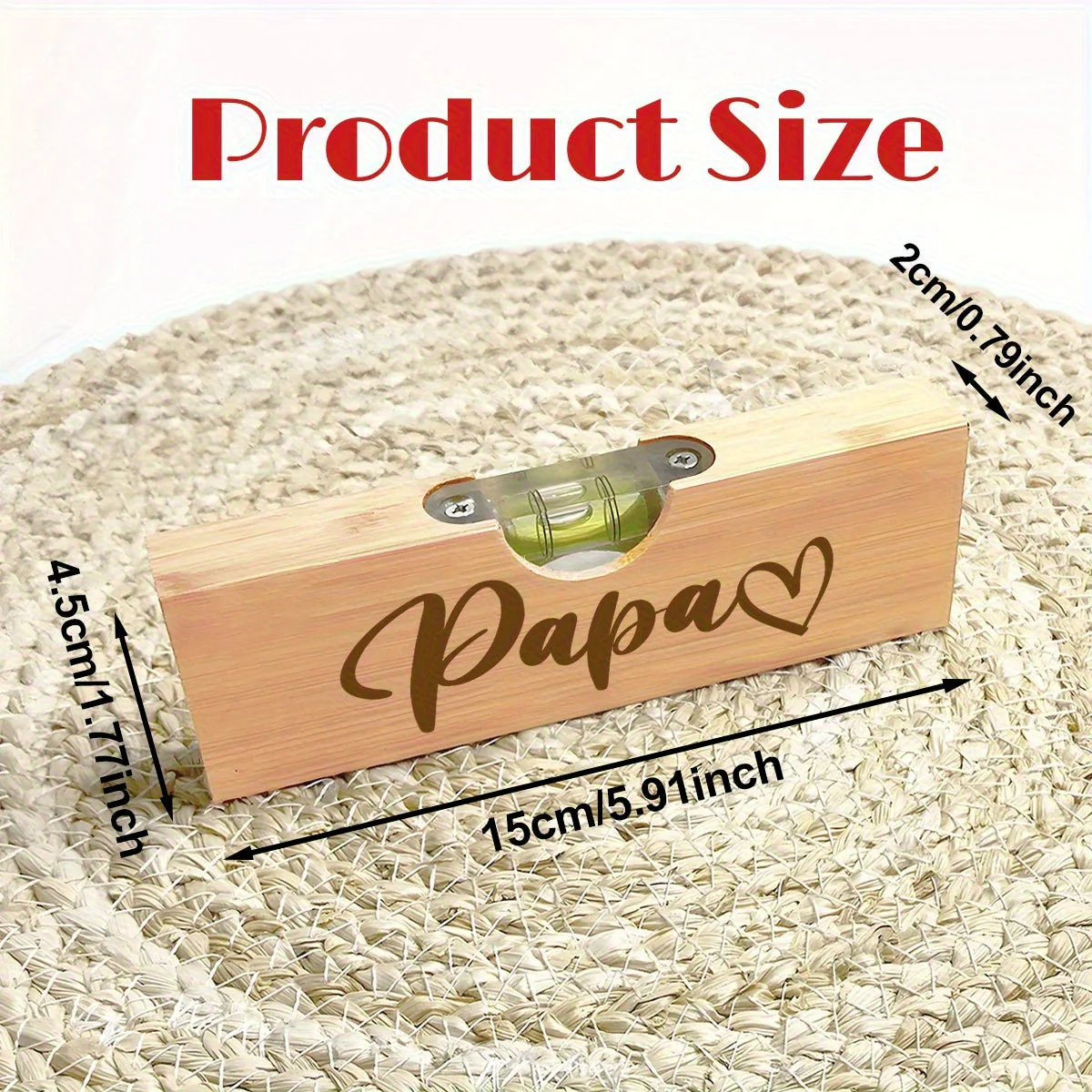 Niveau à bulle et décapsuleur personnalisé pour homme – Style atelier et cadeau pour Papa - Image 2