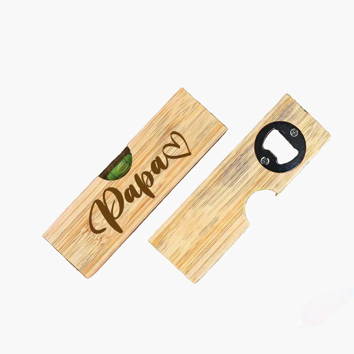Niveau à bulle et décapsuleur personnalisé pour homme – Style atelier et cadeau pour Papa - Image 8