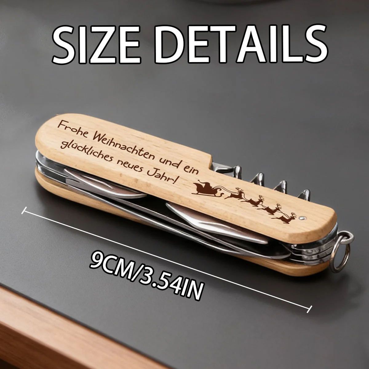 Outil Multifonction Classique pour Homme - Cadeau Idéal pour Papa - Image 2