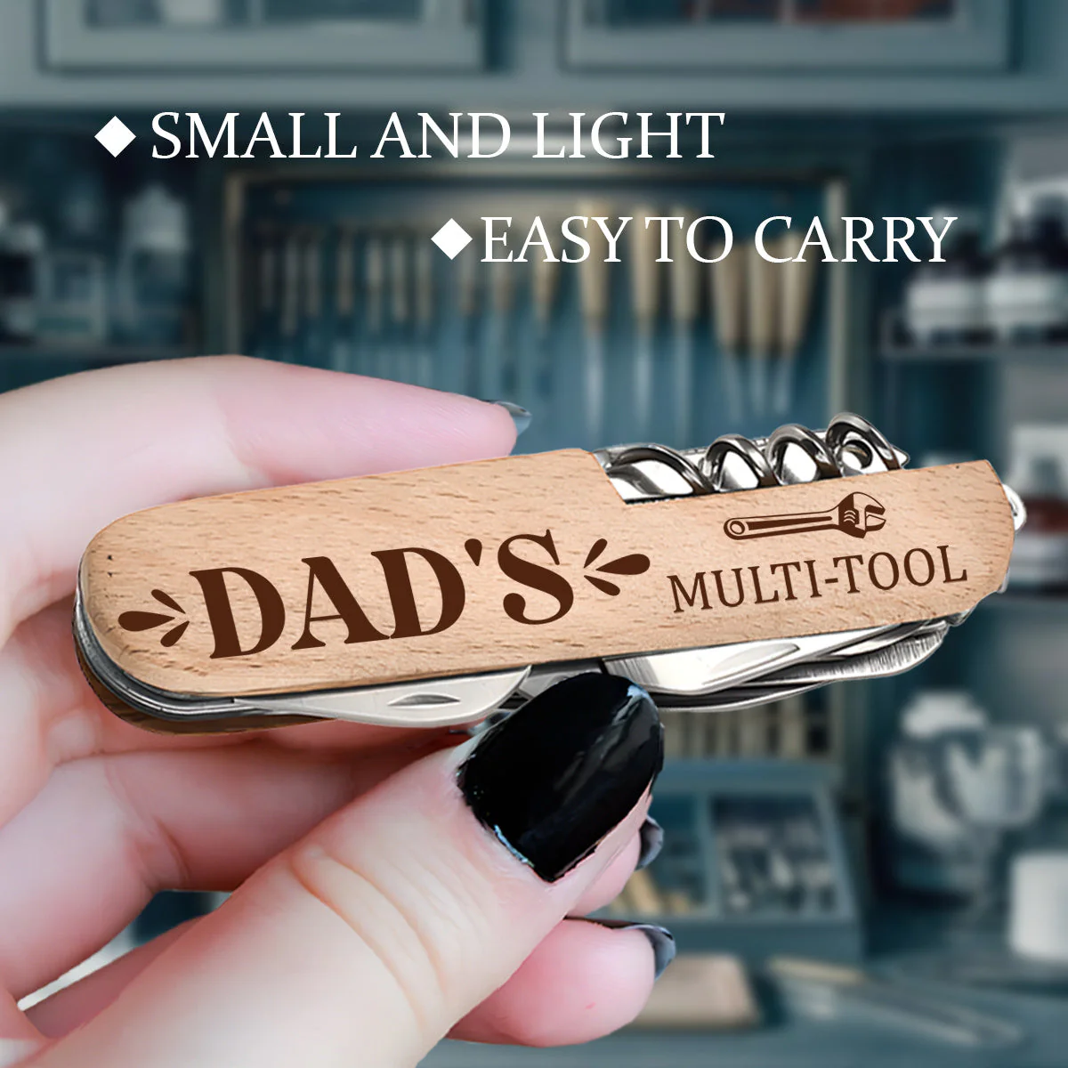 Outil Multifonction Classique pour Homme - Cadeau Idéal pour Papa - Image 3