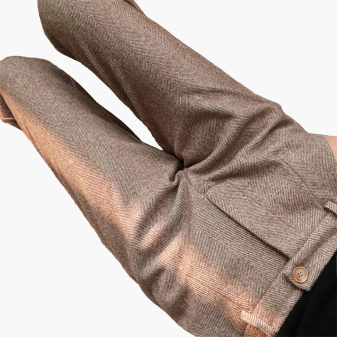 Pantalon à motif chevrons style héritage pour femme – Élégance intemporelle et chic décontracté - Image 7