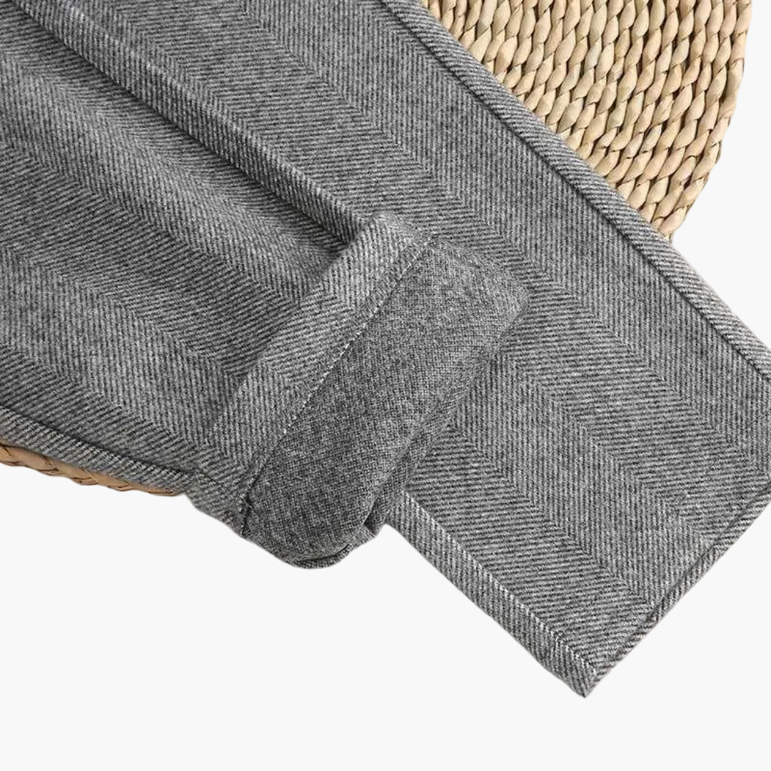 Pantalon à motif chevrons style héritage pour femme – Élégance intemporelle et chic décontracté - Image 8