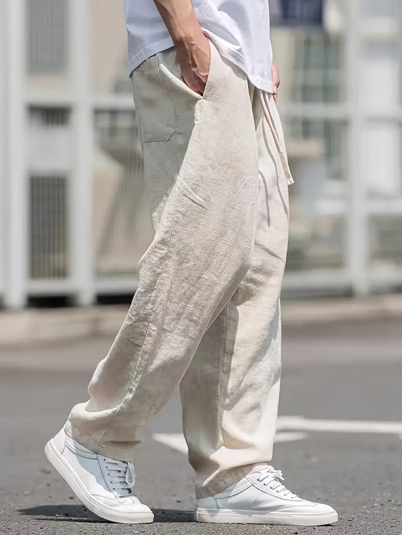 Pantalon ample baggy homme style urbain décontracté pour loisirs et sorties - Image 2