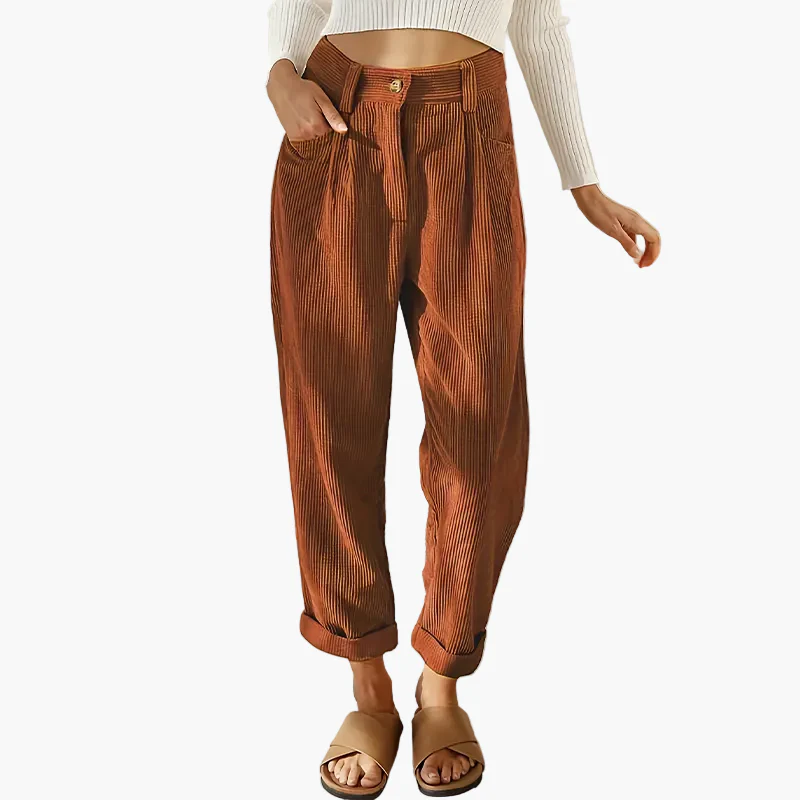 Pantalon ample taille haute femme style décontracté chic pour usage quotidien - Image 3