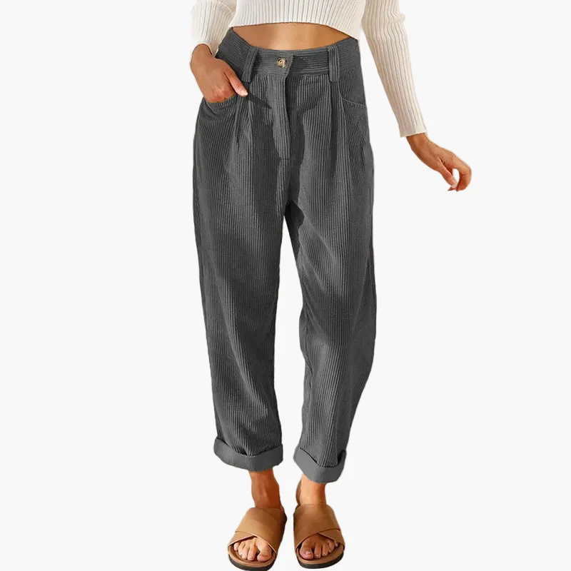 Pantalon ample taille haute femme style décontracté chic pour usage quotidien - Image 4