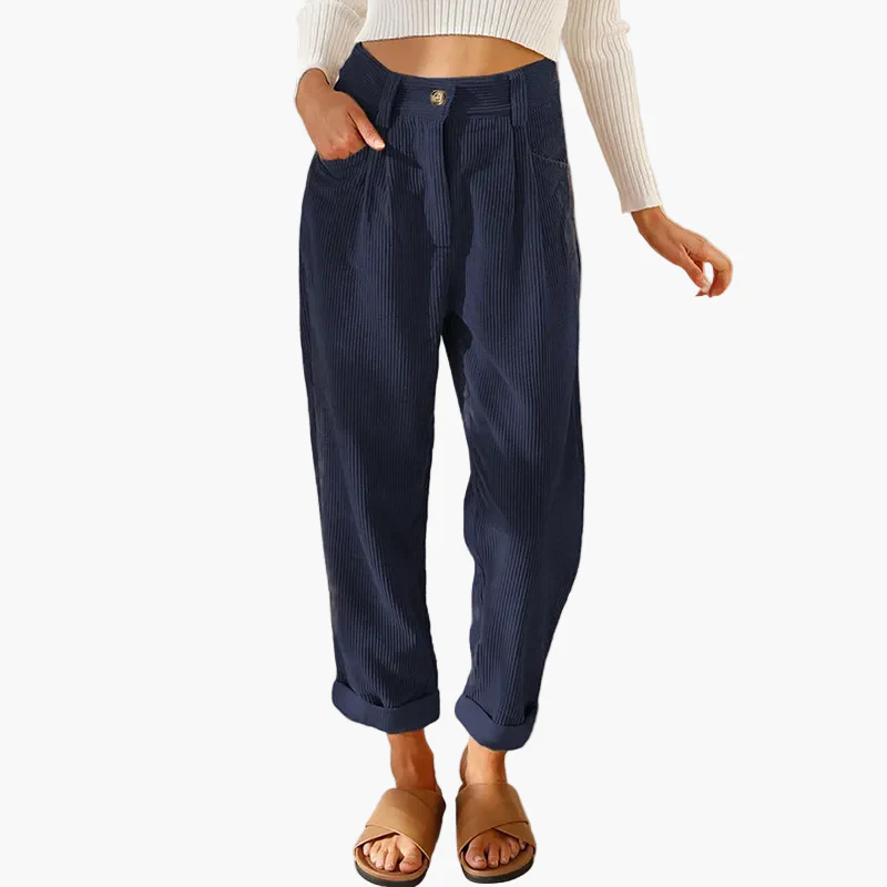 Pantalon ample taille haute femme style décontracté chic pour usage quotidien - Image 5