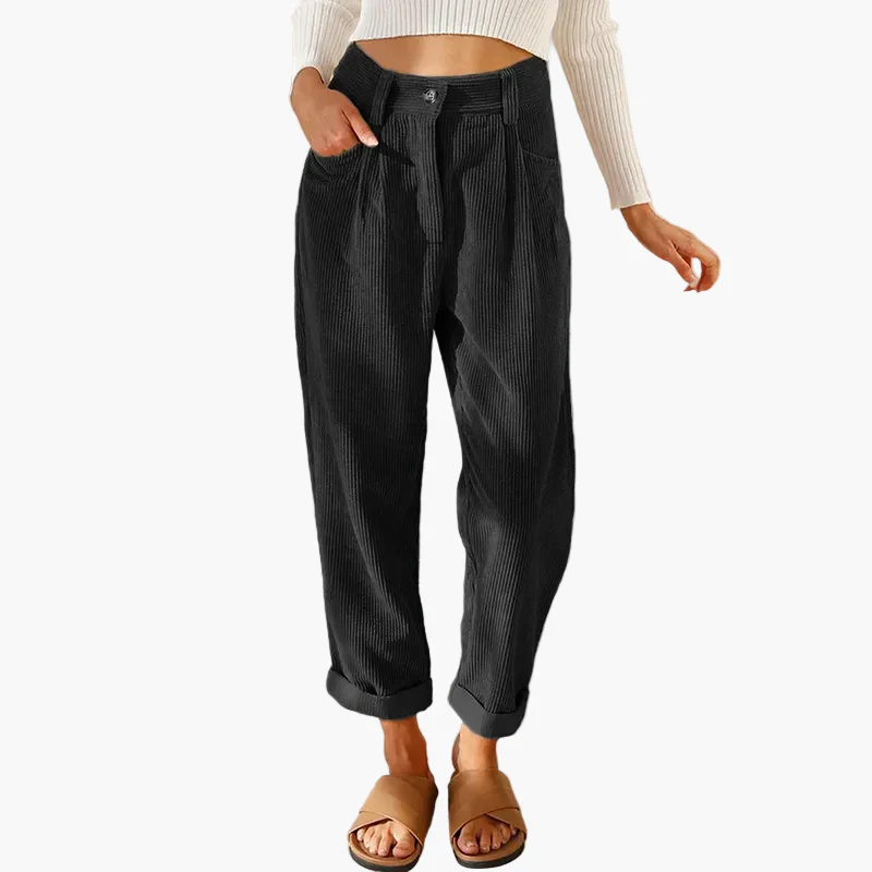 Pantalon ample taille haute femme style décontracté chic pour usage quotidien - Image 7