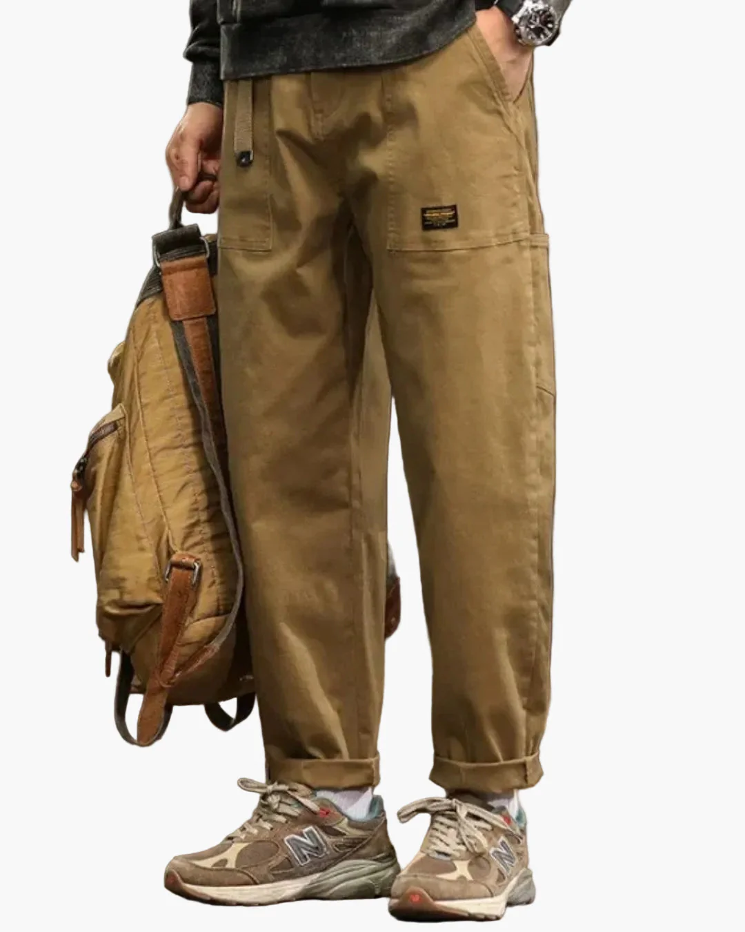 Pantalon cargo décontracté homme style vintage utilitaire pour tous les jours - Image 3