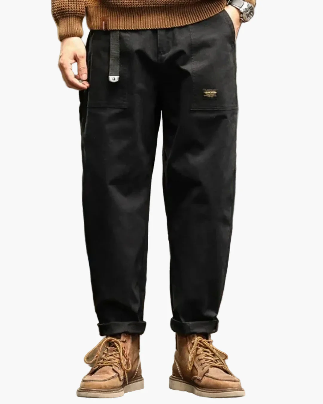 Pantalon cargo décontracté homme style vintage utilitaire pour tous les jours - Image 5