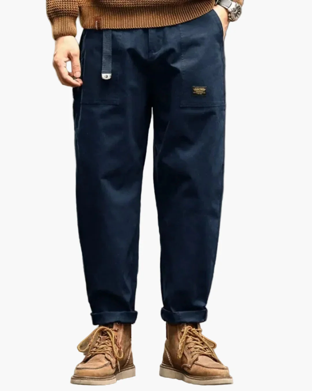 Pantalon cargo décontracté homme style vintage utilitaire pour tous les jours - Image 7