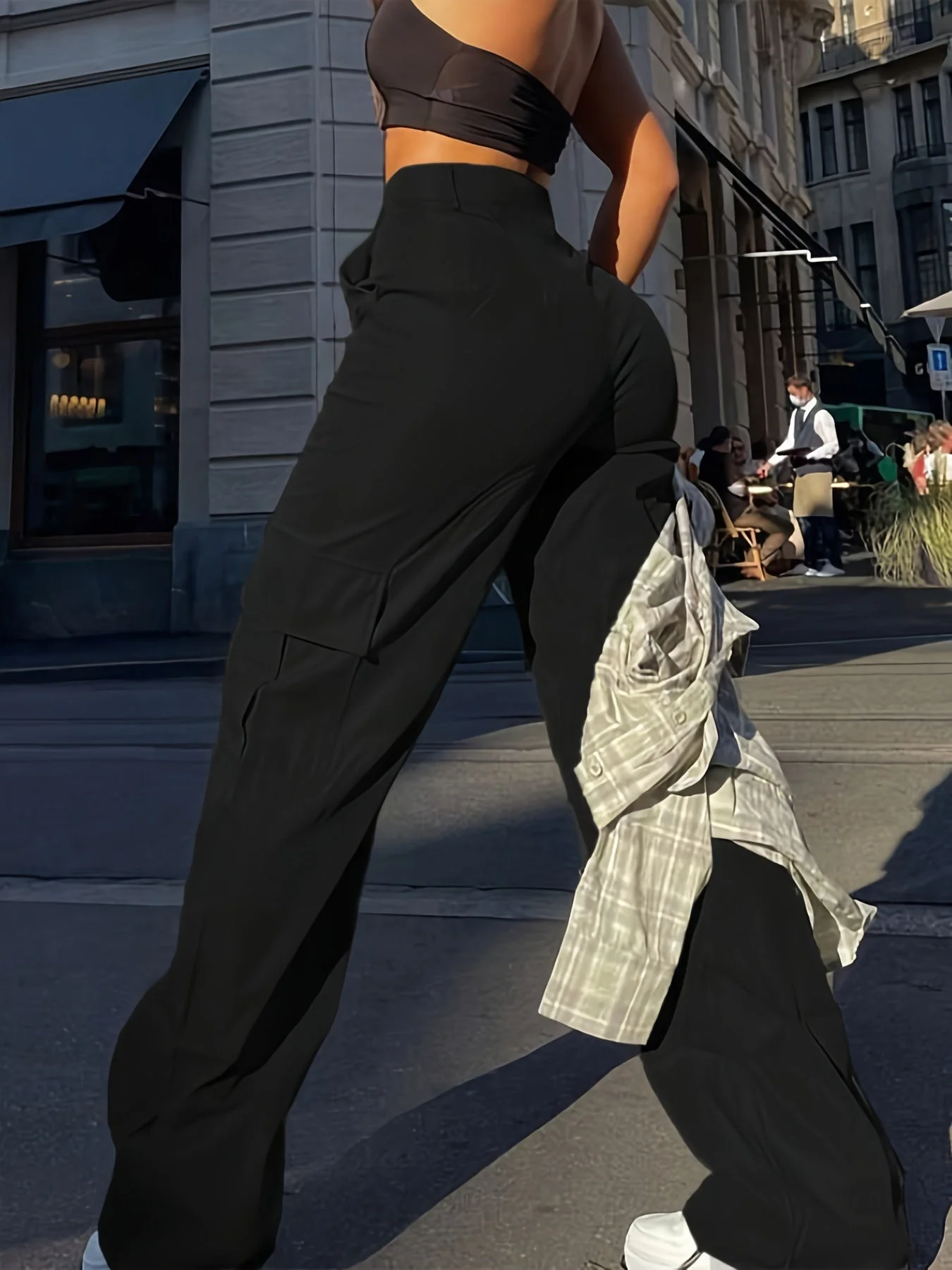 Pantalon cargo femme style Y2K décontracté urbain pour printemps et été - Image 2