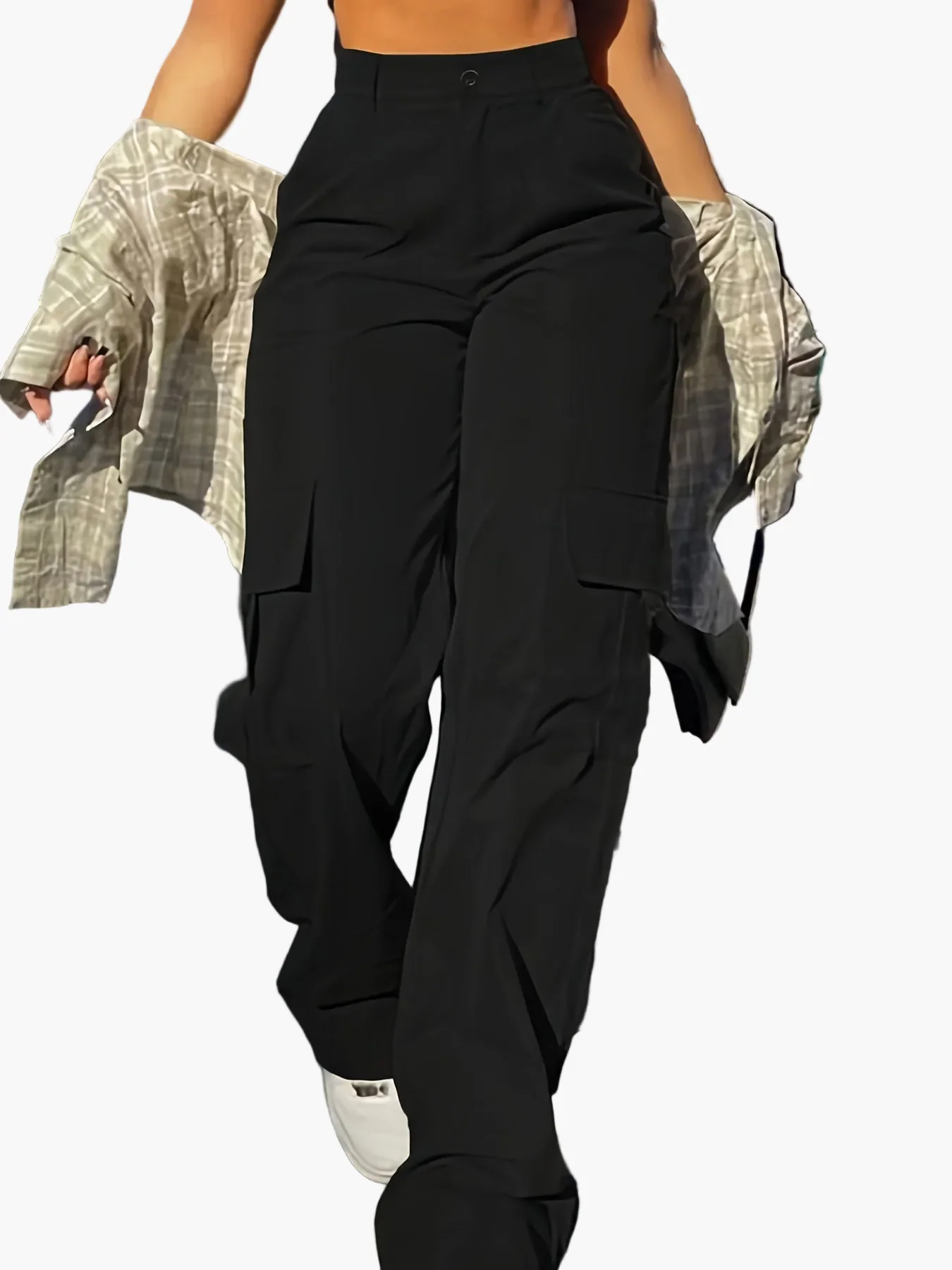 Pantalon cargo femme style Y2K décontracté urbain pour printemps et été - Image 5
