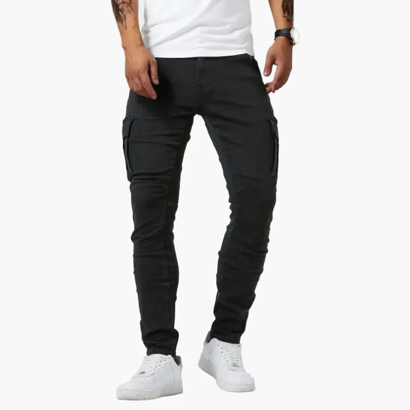 Pantalon cargo slim pour homme style urbain polyvalent - Image 2