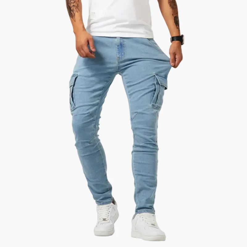 Pantalon cargo slim pour homme style urbain polyvalent - Image 3