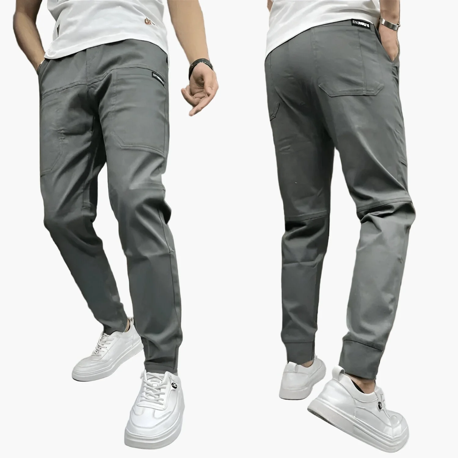 Pantalon cargo stretch premium pour homme – Style urbain polyvalent et confort ultime - Image 2