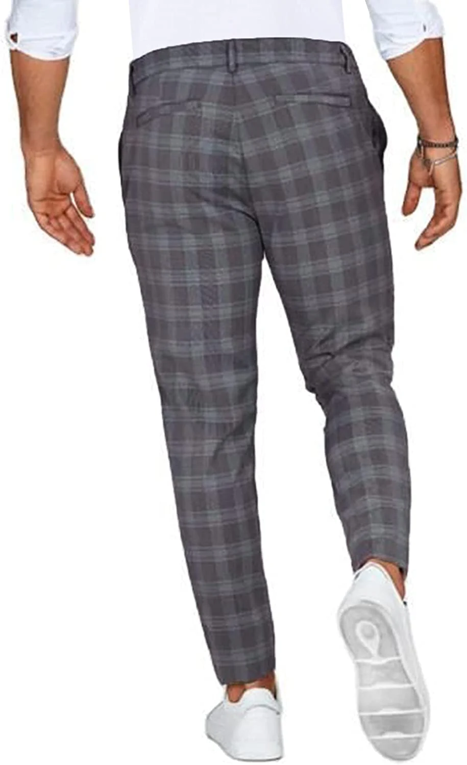 Pantalon chino homme à carreaux style décontracté et élégant - Image 4