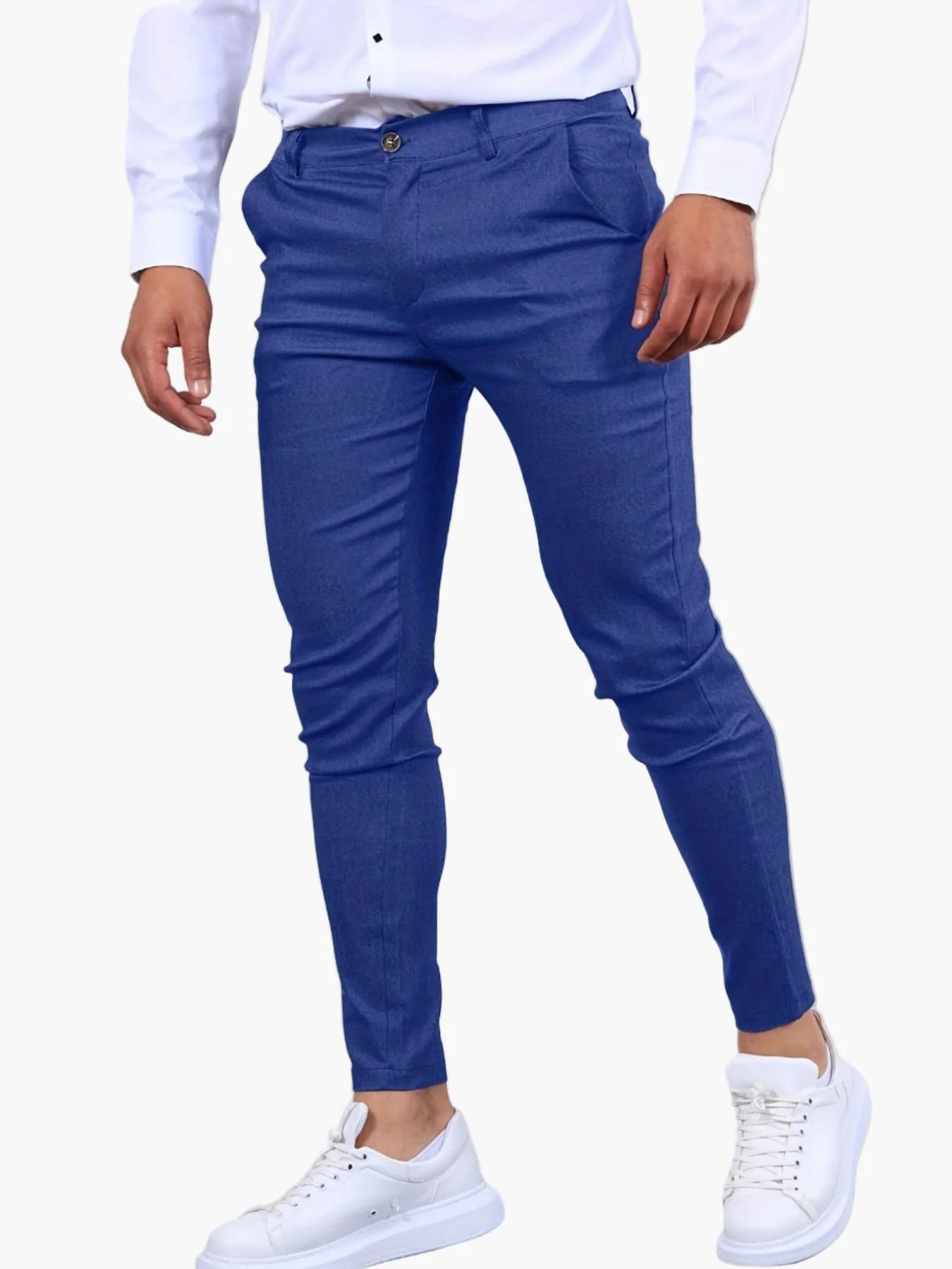 Pantalon chino skinny pour homme style urbain idéal quotidien et sortie - Image 4