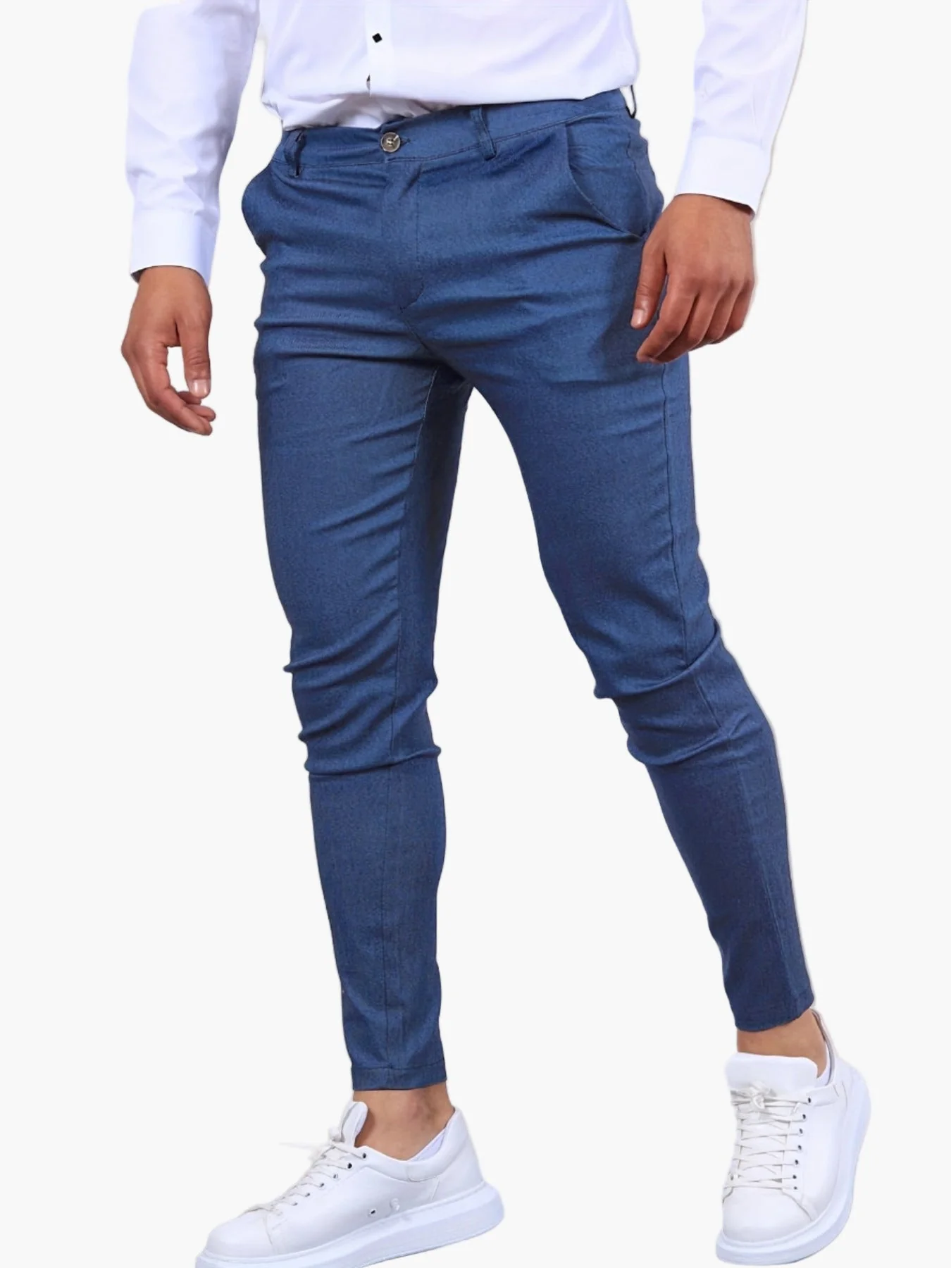 Pantalon chino skinny pour homme style urbain idéal quotidien et sortie - Image 8