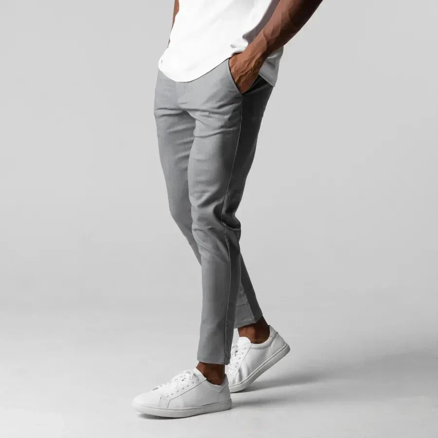 Pantalon chino slim pour homme, style urbain et élégant, idéal bureau et sorties - Image 4