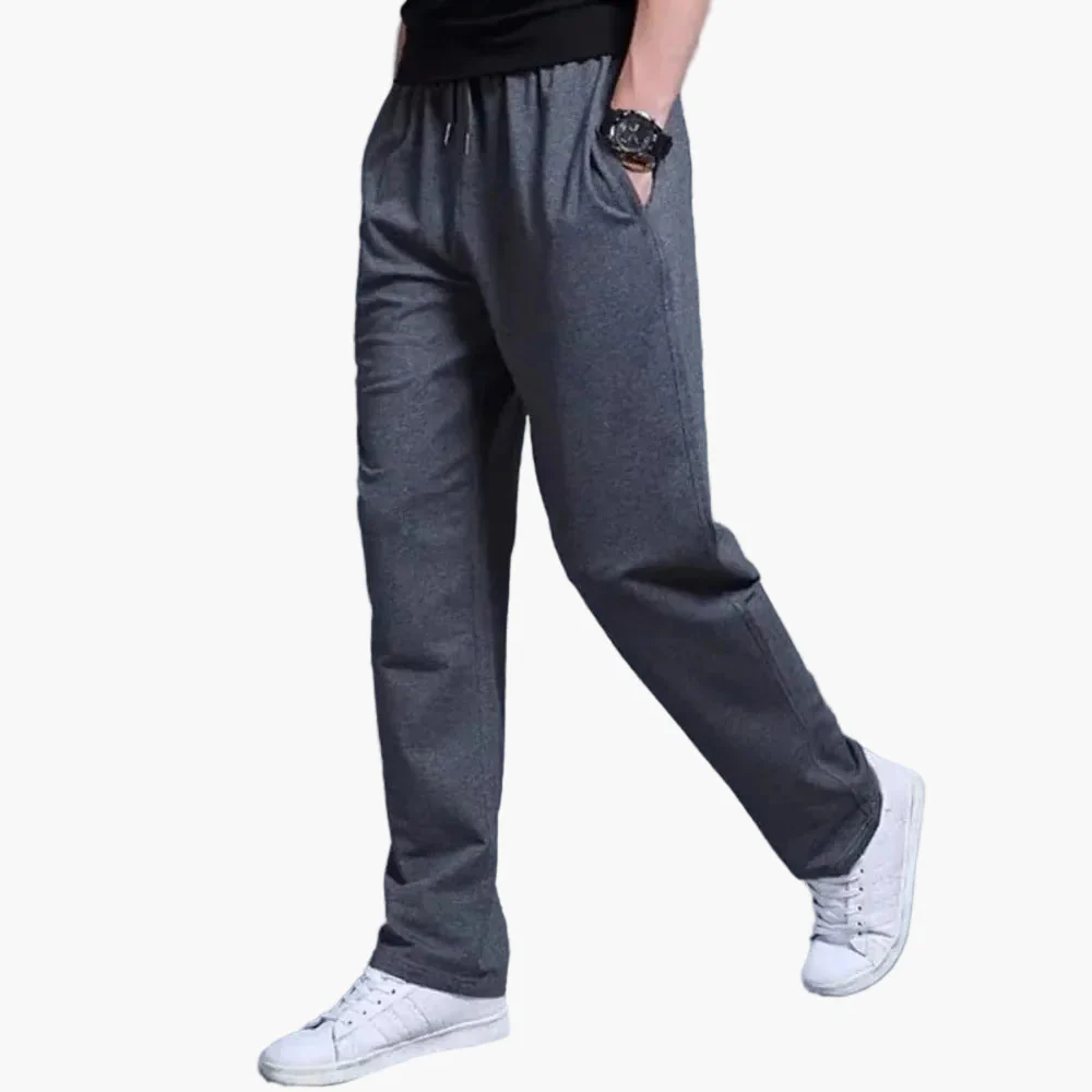 Pantalon de survêtement homme coupe droite confortable style quotidien et sport - Image 4