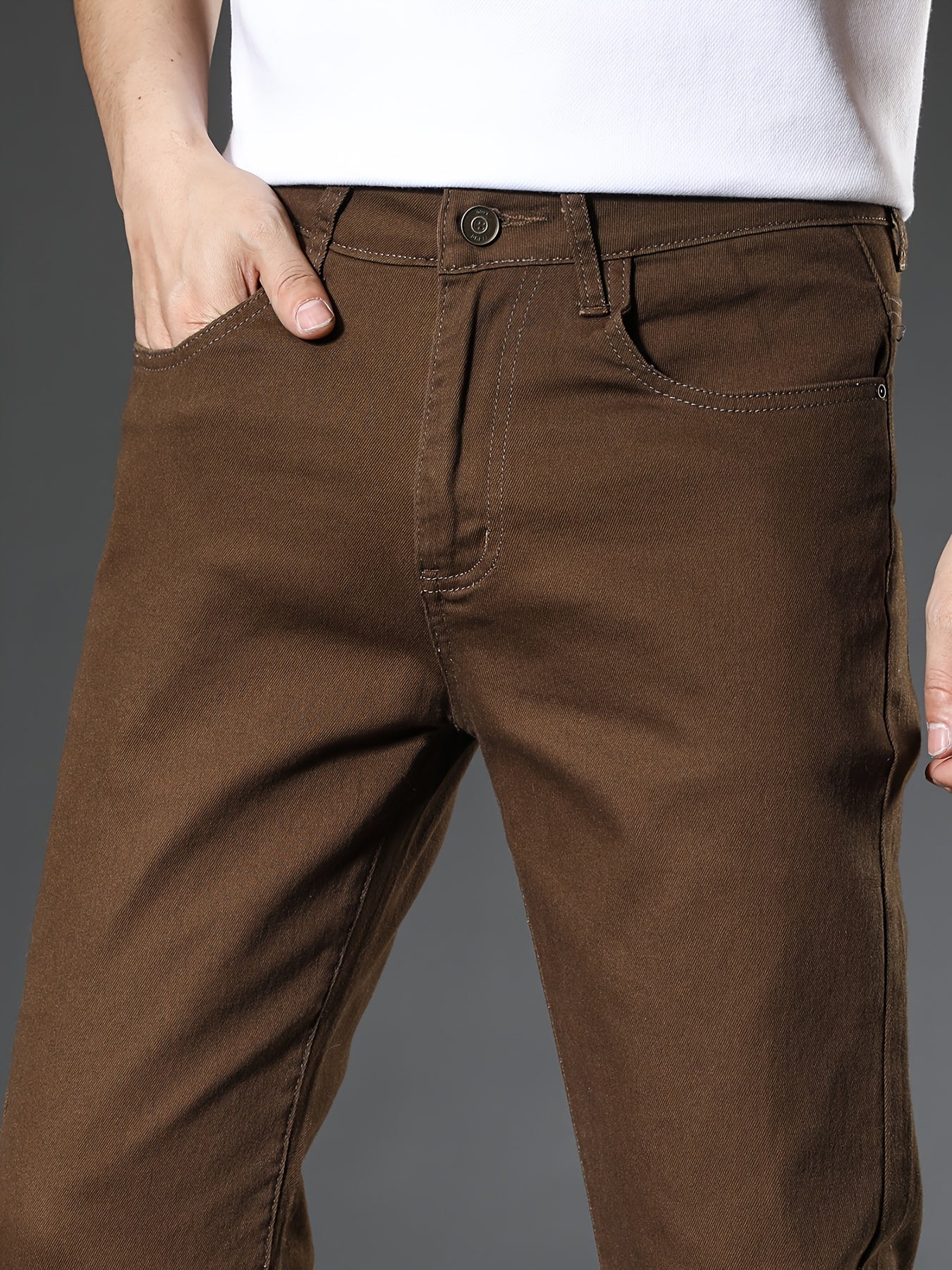Pantalon décontracté homme ajusté style urbain pour le quotidien et le travail - Image 4