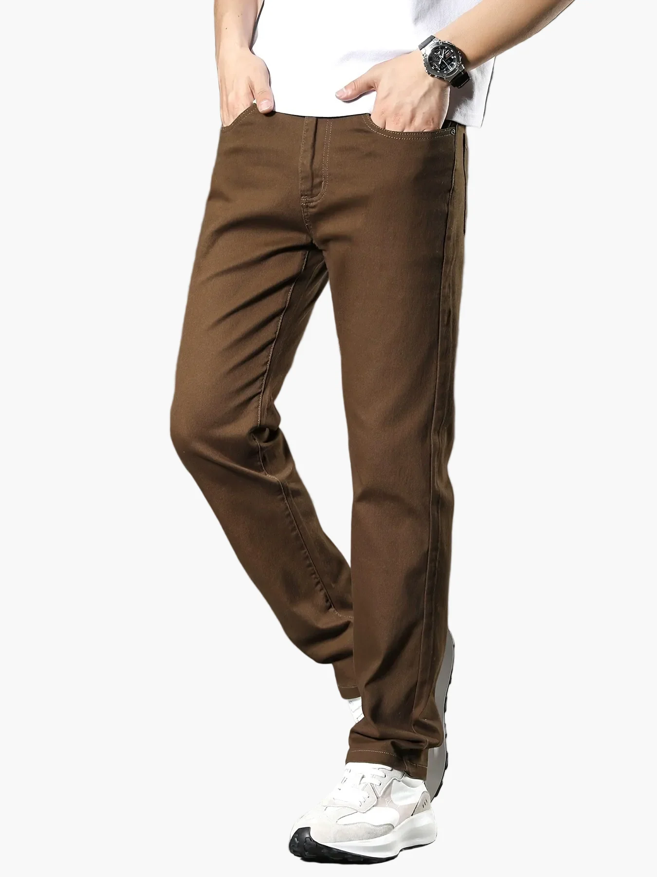 Pantalon décontracté homme ajusté style urbain pour le quotidien et le travail - Image 7