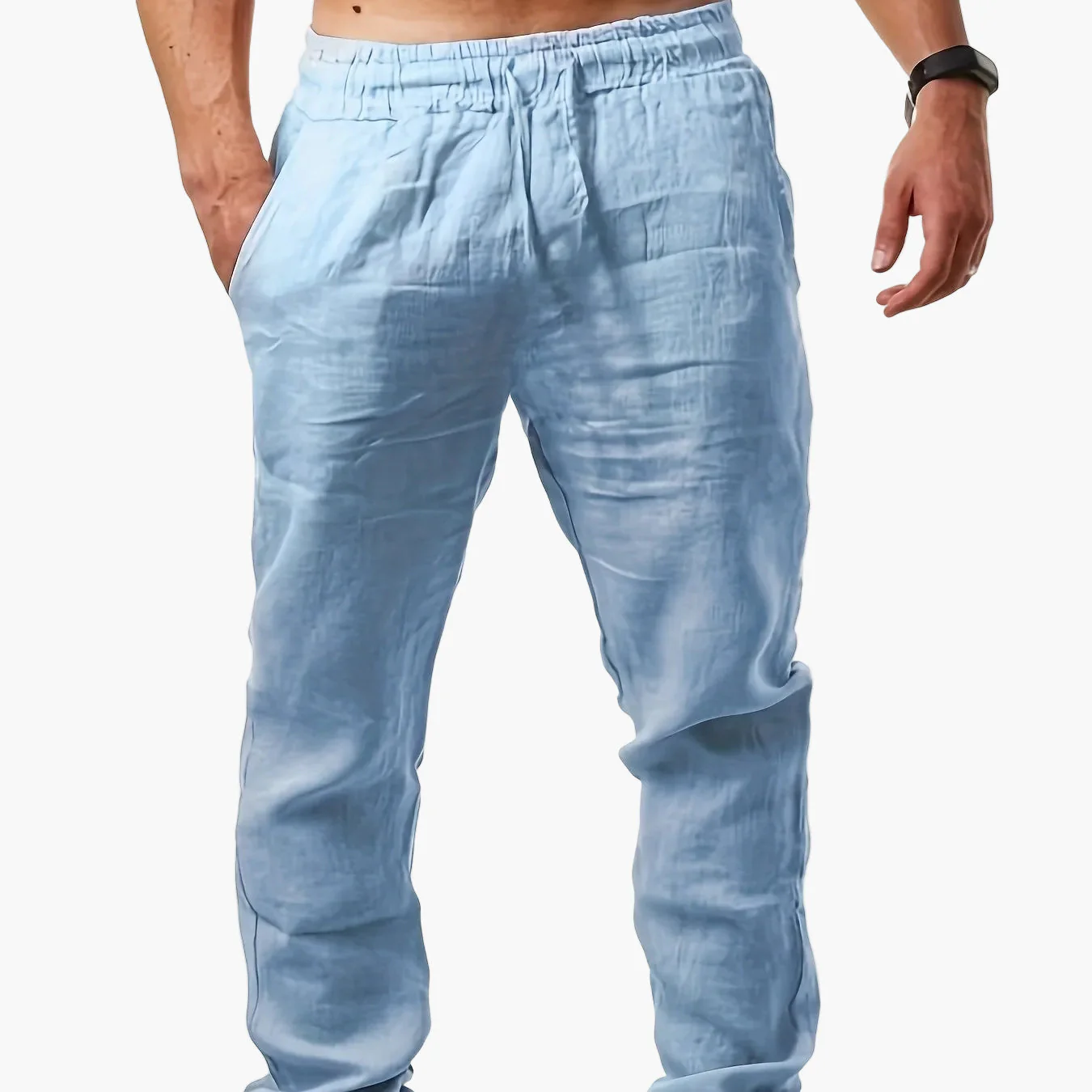 Pantalon décontracté homme style jogging à jambes droites pour l'été - Image 14