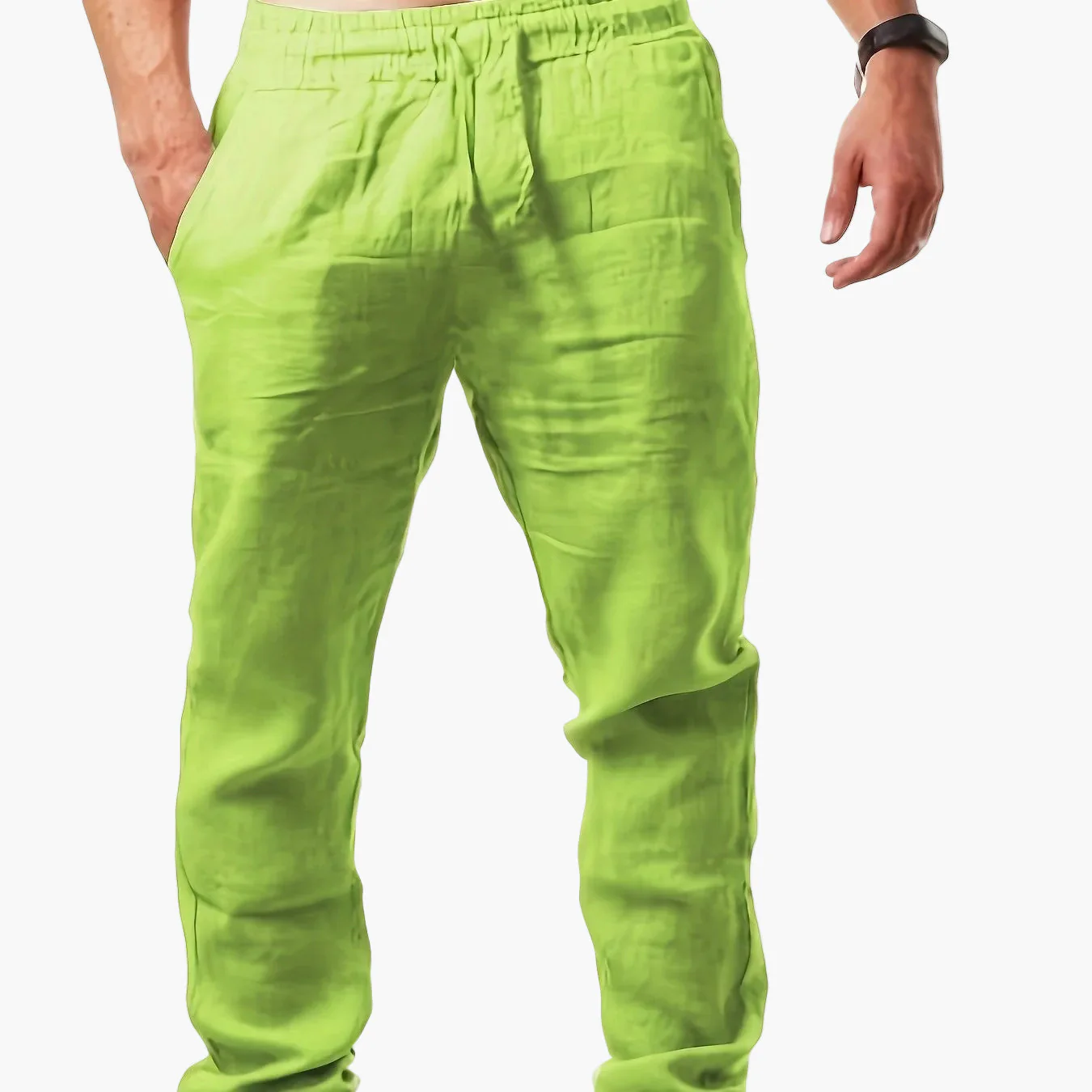 Pantalon décontracté homme style jogging à jambes droites pour l'été - Image 15