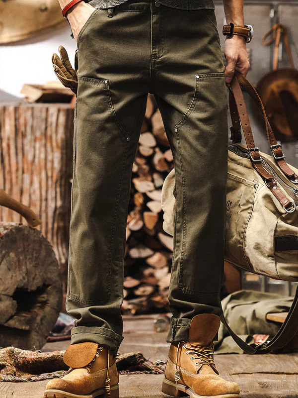 Pantalon droit utilitaire pour homme style workwear robuste, usage quotidien ou extérieur - Image 2
