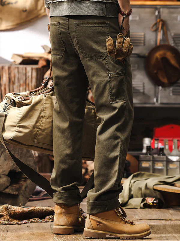 Pantalon droit utilitaire pour homme style workwear robuste, usage quotidien ou extérieur - Image 5