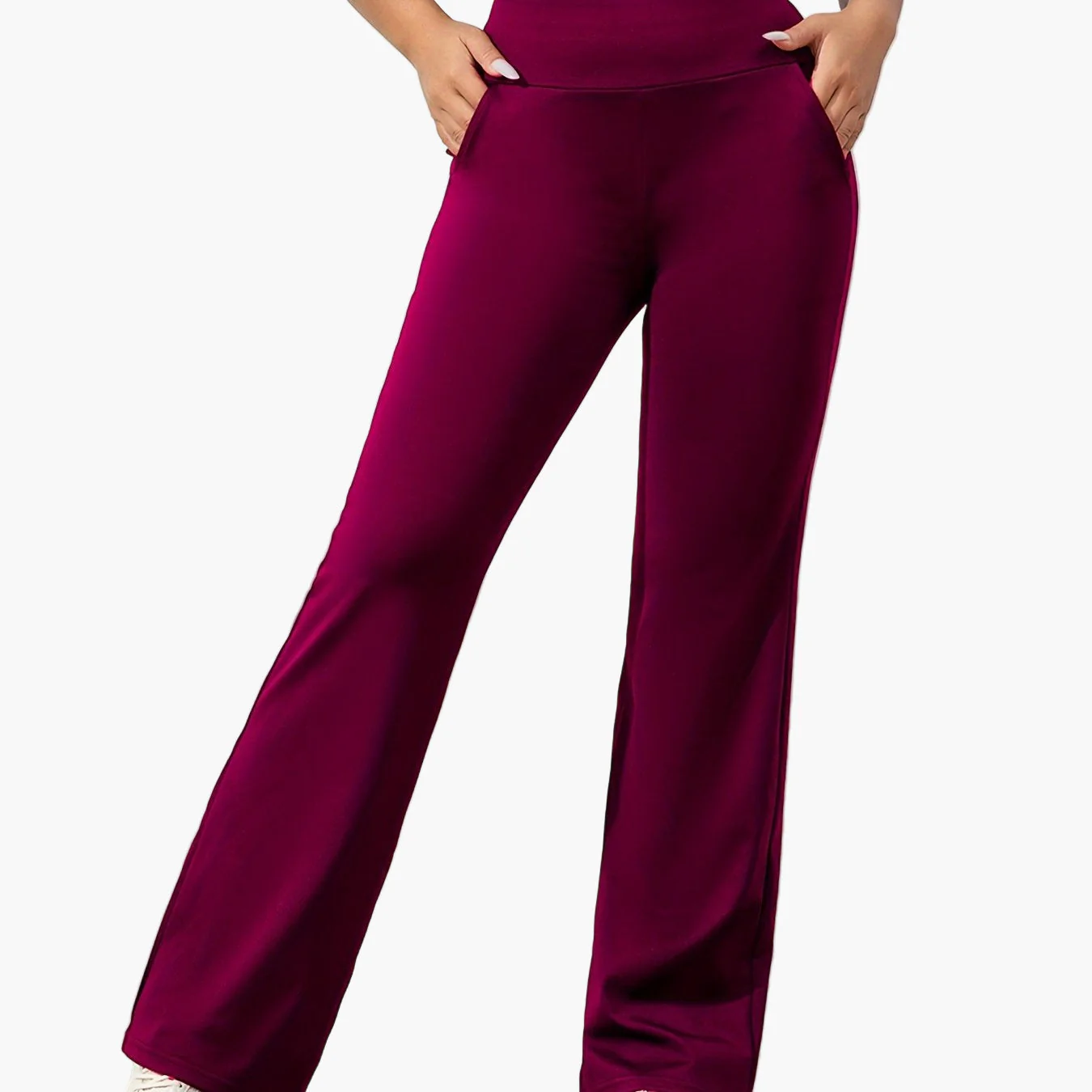 Pantalon évasé de yoga femme style moderne pour sport et détente - Image 5