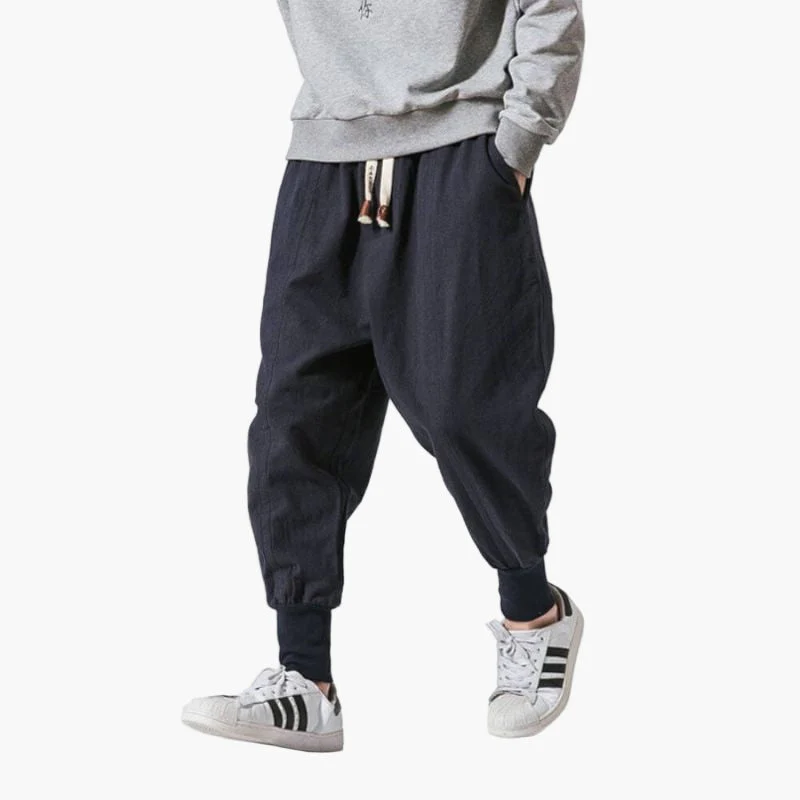 Pantalon harem décontracté homme style urbain pour loisirs et détente - Image 3