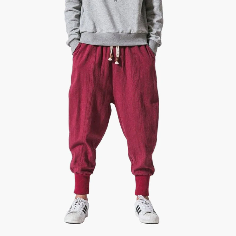 Pantalon harem décontracté homme style urbain pour loisirs et détente - Image 4