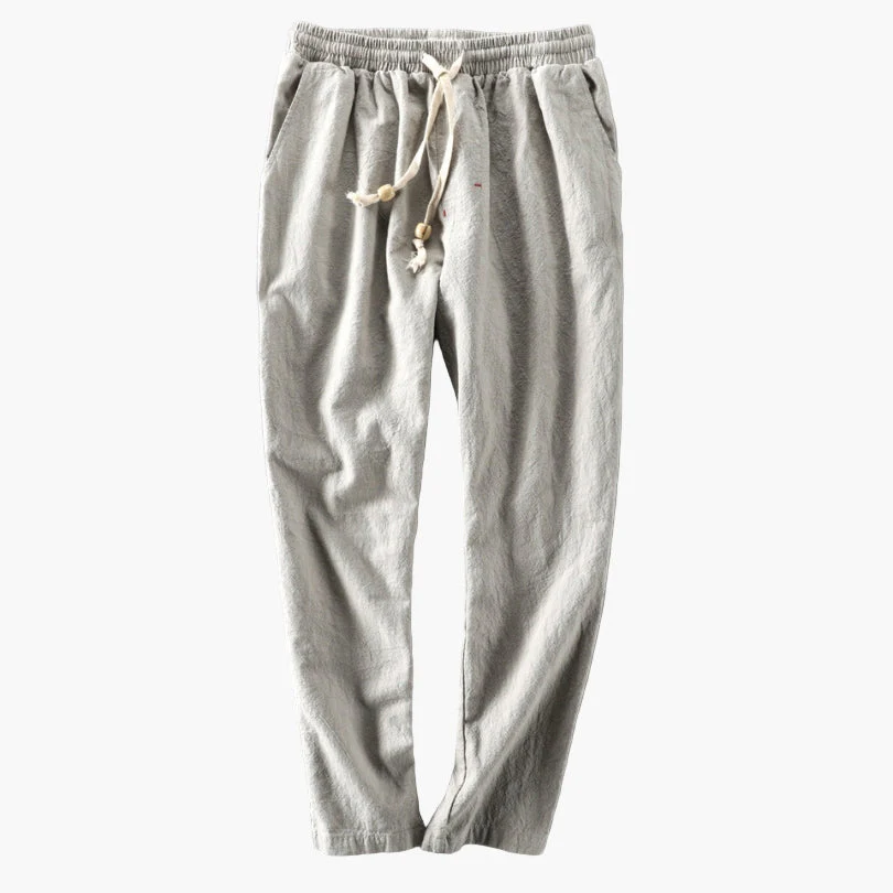 Pantalon homme style japonais urbain décontracté – coupe droite polyvalente - Image 3