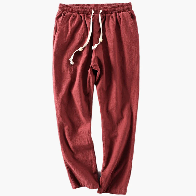 Pantalon homme style japonais urbain décontracté – coupe droite polyvalente - Image 5