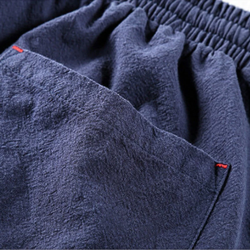 Pantalon homme style japonais urbain décontracté – coupe droite polyvalente - Image 7