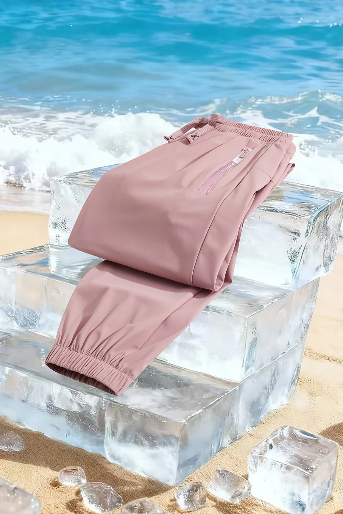 Pantalon Jogger Homme Style Décontracté Été Idéal pour la Plage et les Loisirs - Image 2