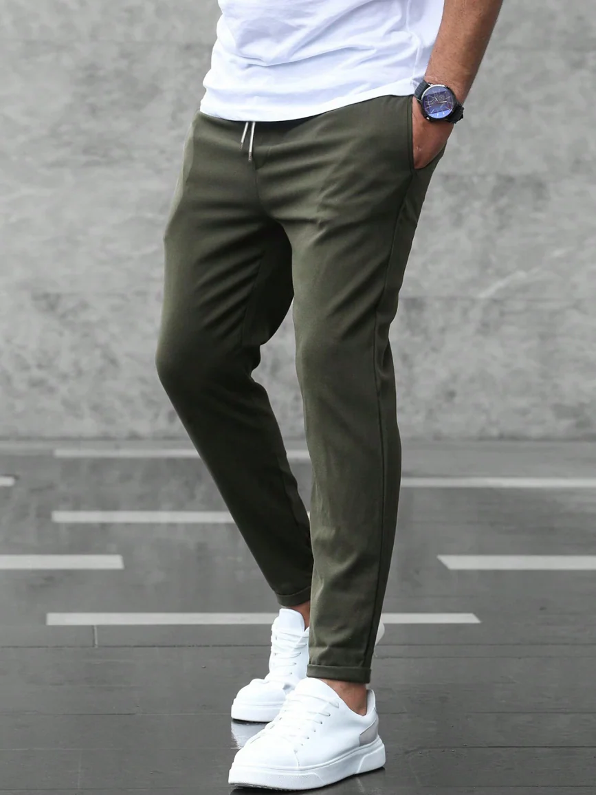 Pantalon jogger homme style urbain décontracté, coupe moderne, idéal pour le quotidien et les loisirs - Image 4