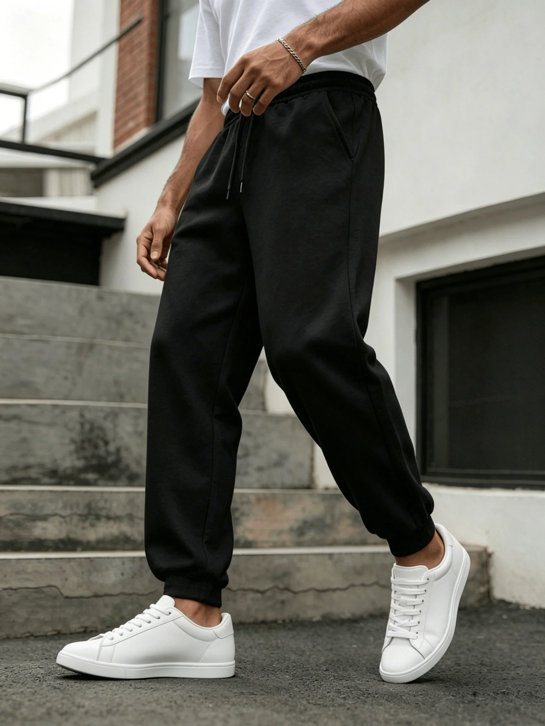 Pantalon de jogging homme coupe droite style urbain pour sport et détente - Image 4
