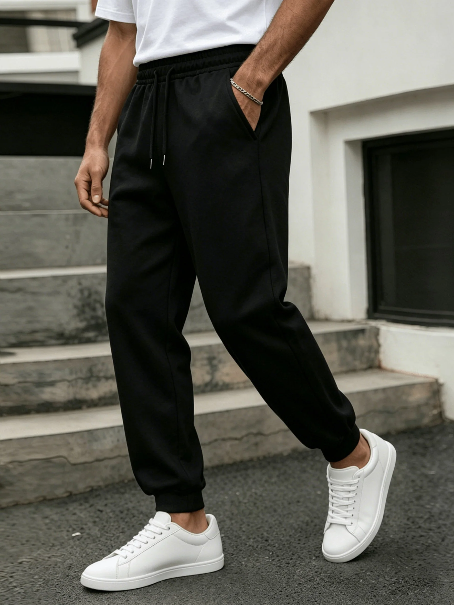 Pantalon de jogging homme coupe droite style urbain pour sport et détente - Image 6