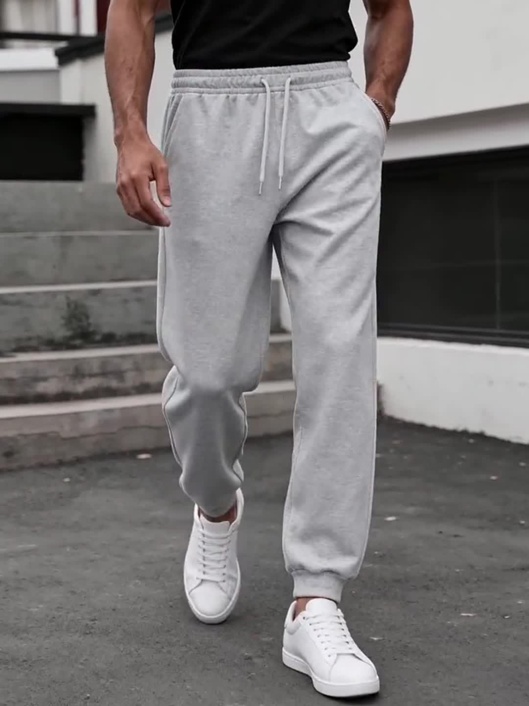 Pantalon de jogging homme coupe droite style urbain pour sport et détente - Image 9