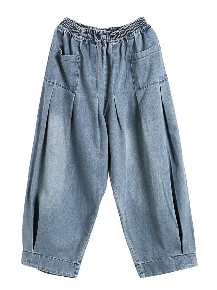 Pantalon large décontracté pour femme style streetwear avec poches, taille élastique, idéal pour un look urbain tendance - Image 12