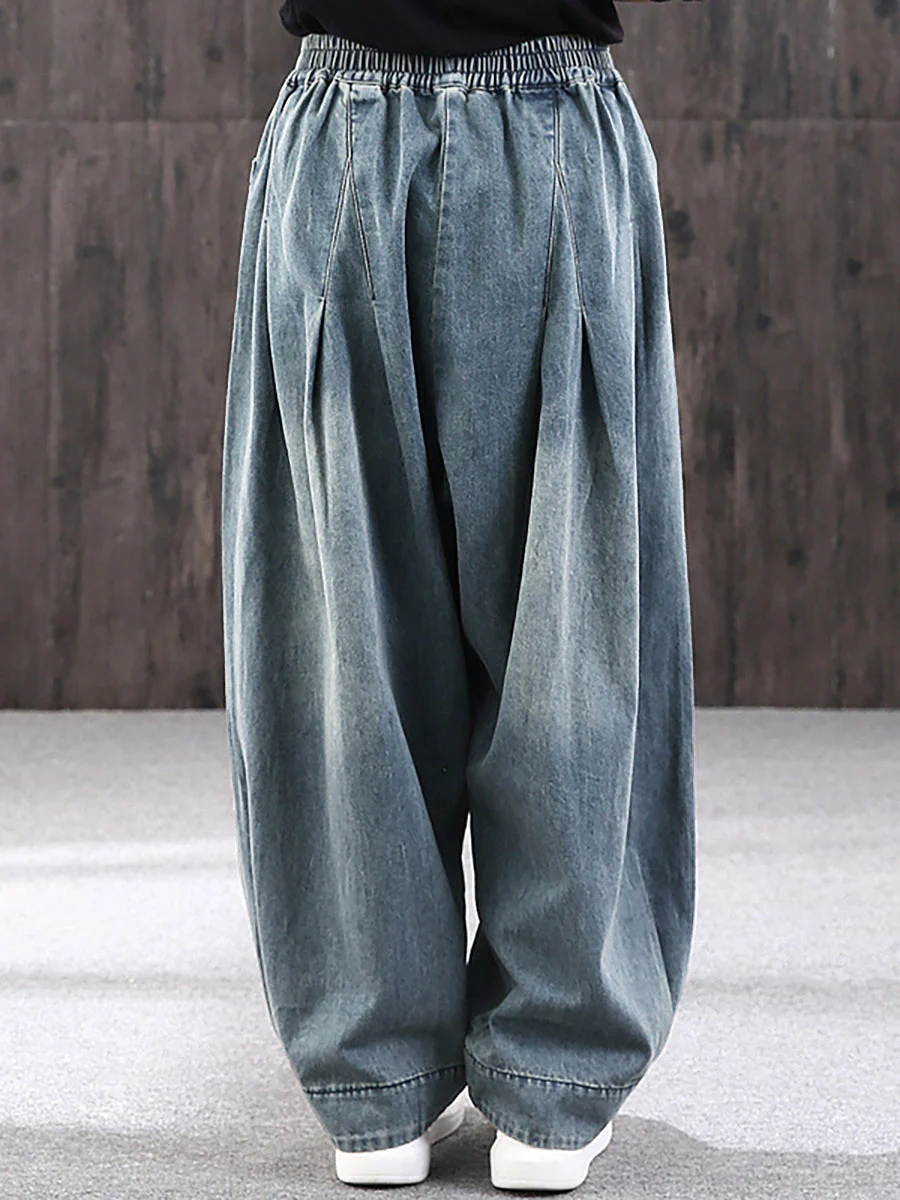 Pantalon large décontracté pour femme style streetwear avec poches, taille élastique, idéal pour un look urbain tendance - Image 7