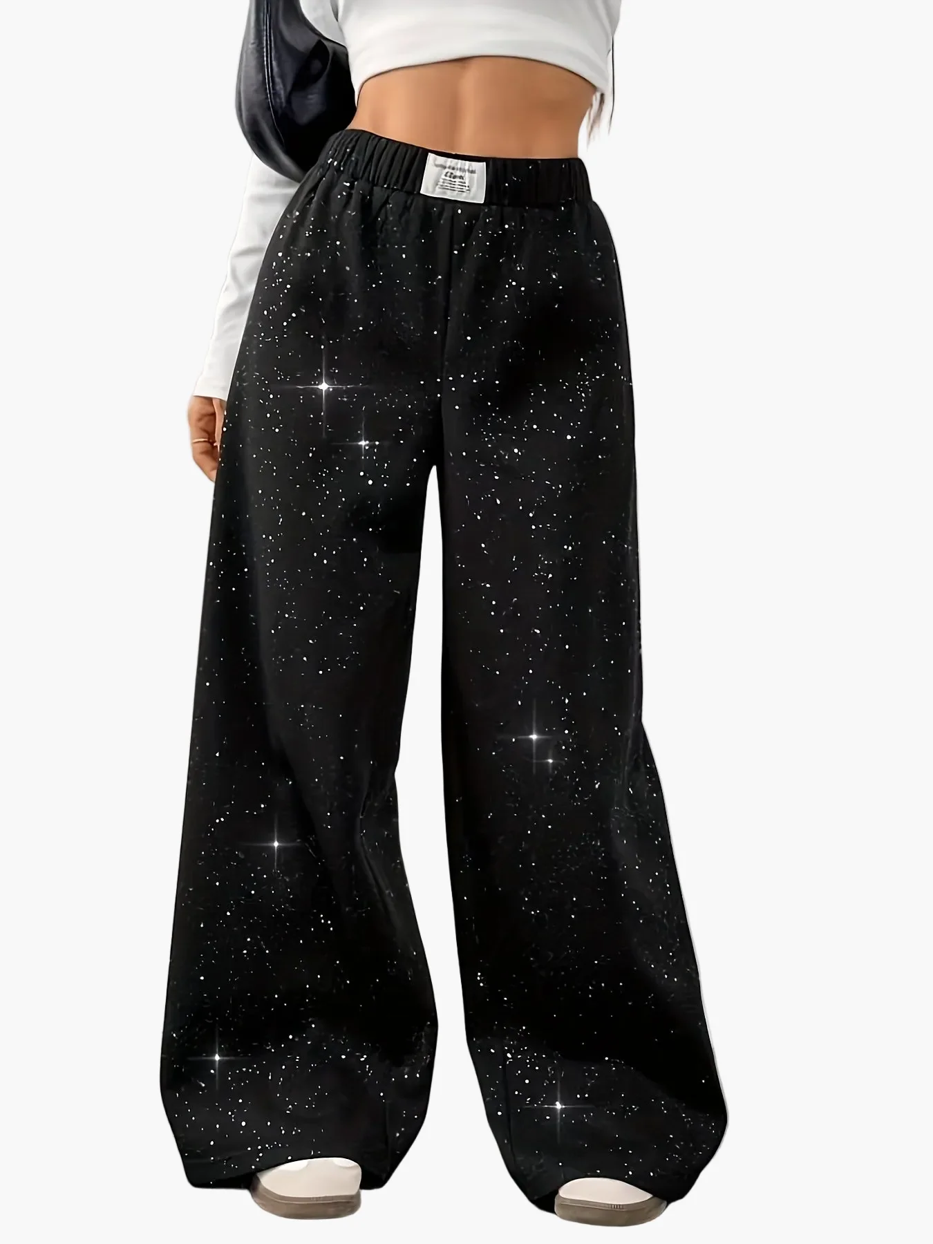 Pantalon large décontracté pour femme style galaxie idéal pour loisirs et sorties - Image 10