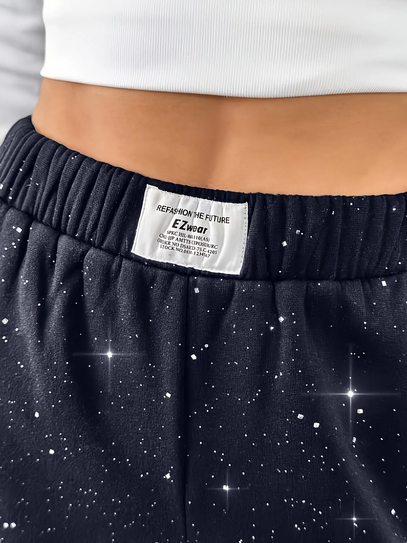 Pantalon large décontracté pour femme style galaxie idéal pour loisirs et sorties - Image 6